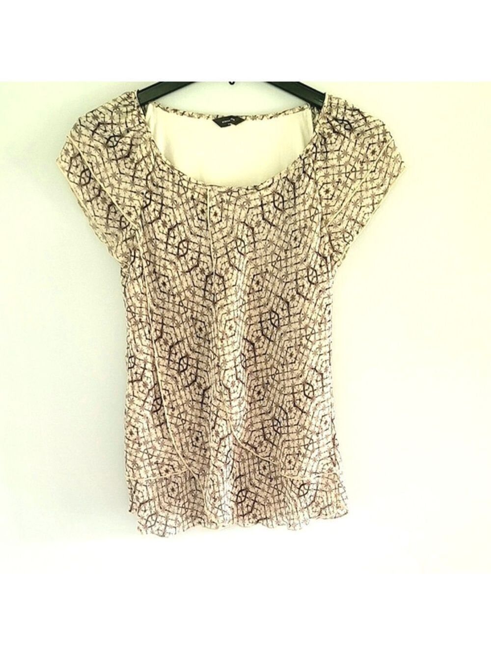 Denver Hayes Ruffled Top Size M